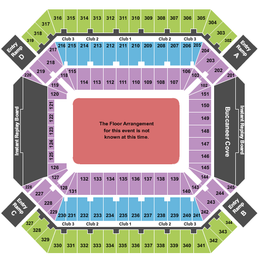 Raymond James Stadium Tampa Bay Seating Chart